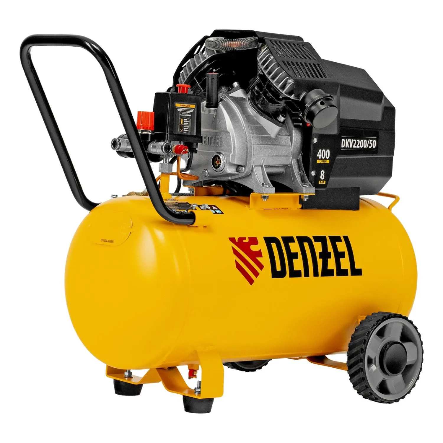 Компрессор воздушный DKV2200/50, Х-PRO 2.2 кВт, 400 л/мин, 50 л Denzel Компрессор воздушный DKV2200/50, Х-PRO 2.2 кВт, 400 л/мин, 50 л Denzel
