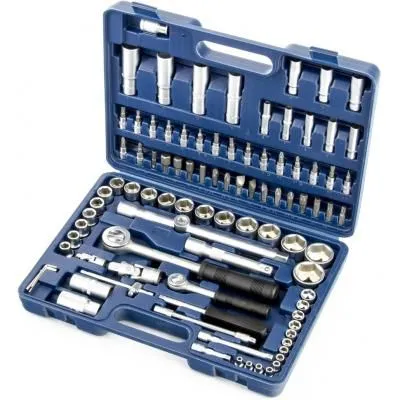 Набор инструментов, 1/2, 1/4, 94 предмета Сибртех Набор инструментов, 1/2, 1/4, 94 предмета Сибртех