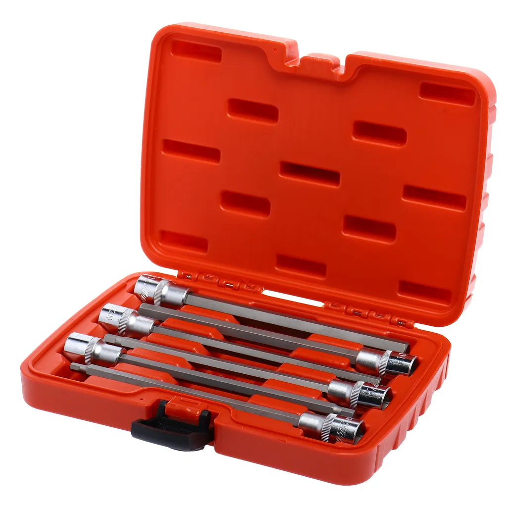 Набор головок торцевых и насадок 1/2" 6-ти гранных H5-H12 удлиненные 6 предметов в кейсе JTC купить
