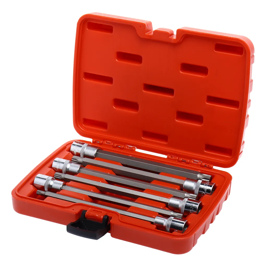 Набор головок торцевых и насадок 1/2" 6-ти гранных M6-M14 удлиненные 6 предметов в кейсе JTC купить