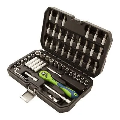 Набор инструментов 56 предметов, CrV, 1/4" Сибртех Набор инструментов 56 предметов, CrV, 1/4" Сибртех