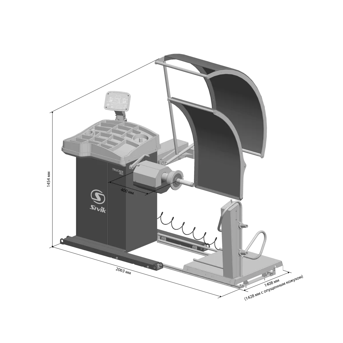 Грузовой балансировочный станок TRUCKER STANDARD