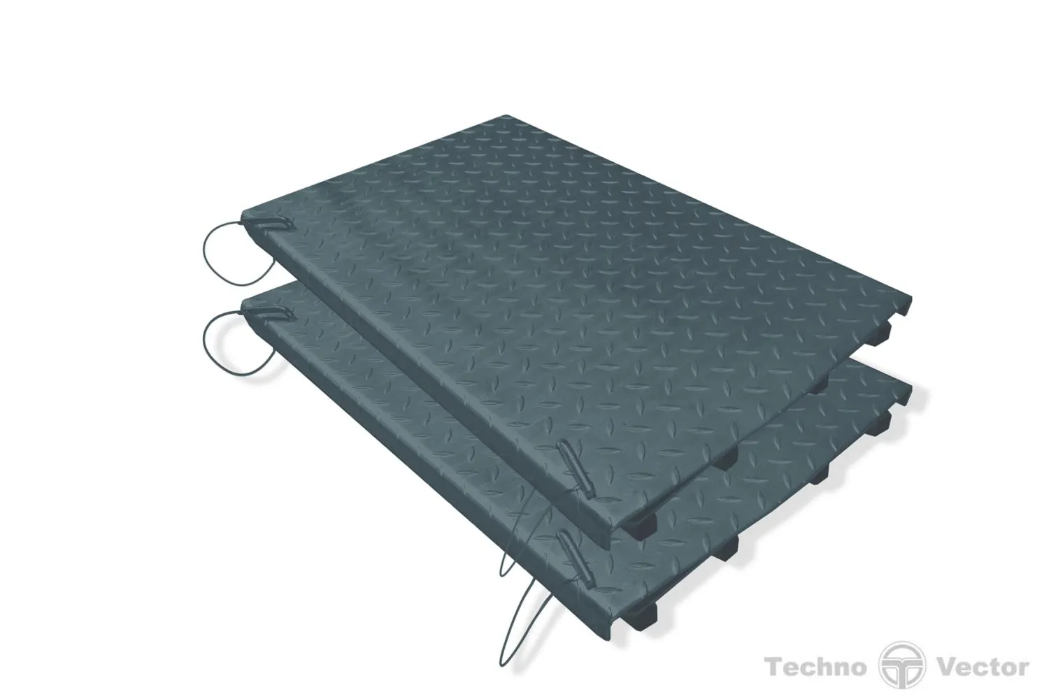 Задние сдвижные платформы для установки в нишу (платформа 019-03), 2 шт.