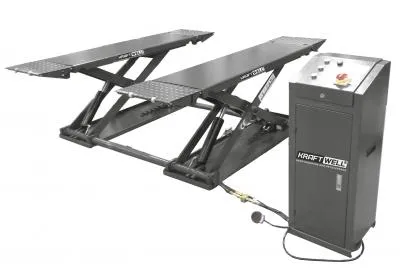 KraftWell KRW3TN Подъёмник ножничный короткий шиномонтажный г/п 3000 кг.