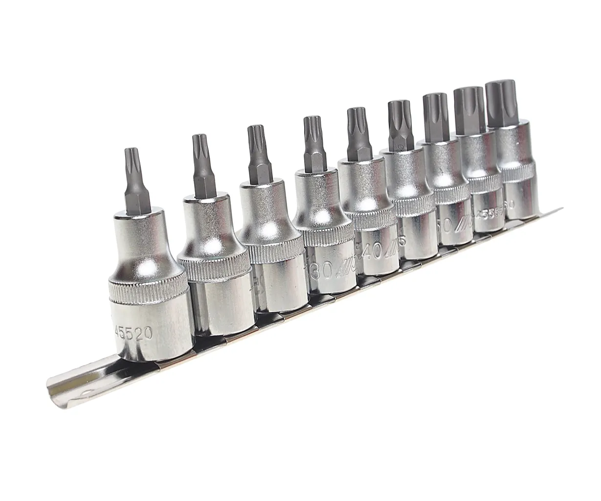 Набор бит-головок 1/2" TORX T20-T60 9 предметов JTC фото товара COMPASS MARKET Набор бит-головок 1/2" TORX T20-T60 9 предметов JTC купить
