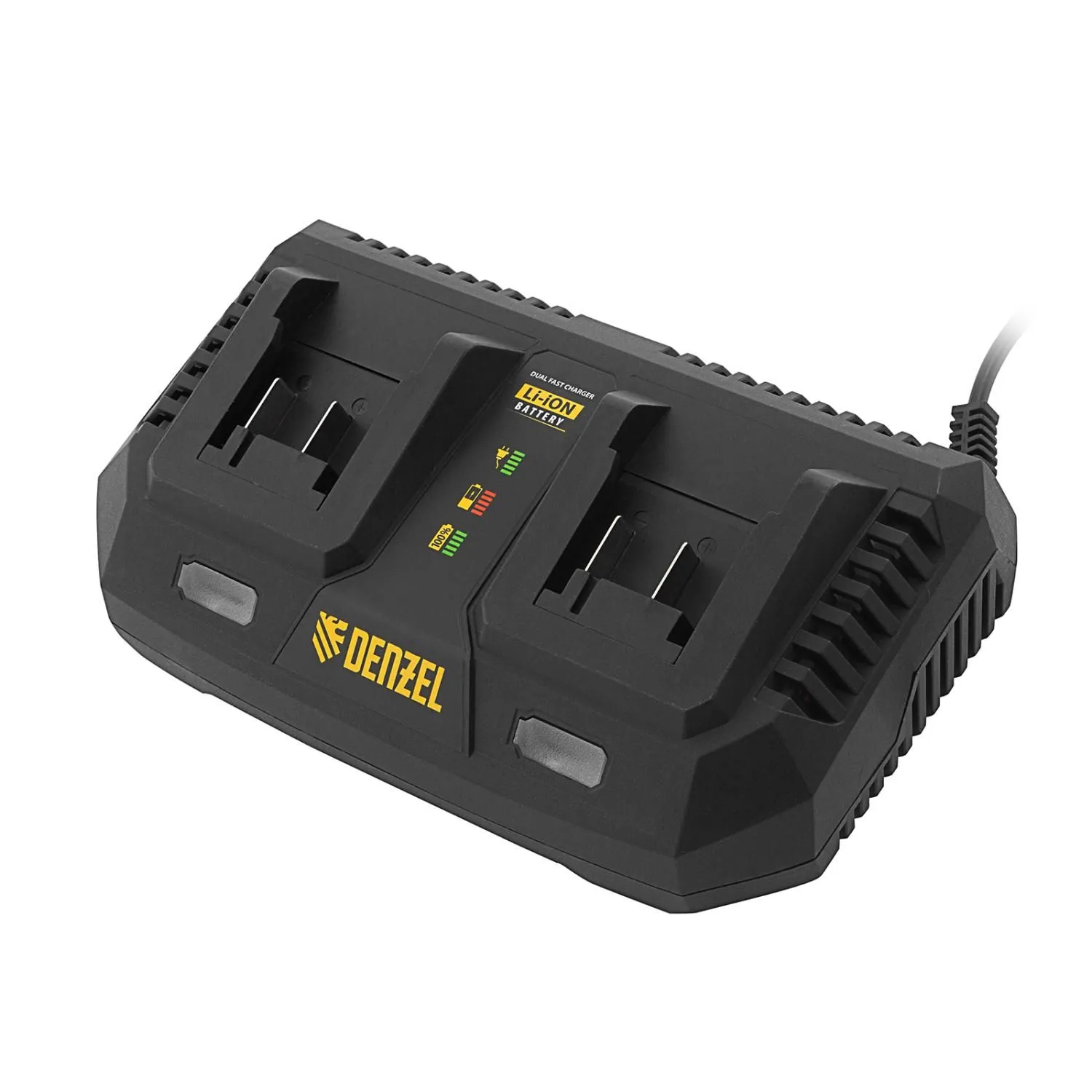 Устройство зарядное для аккумуляторов IBC-18-3.0-2, Li-Ion, 18В, 3.0 А, для двух батарей Denzel купить