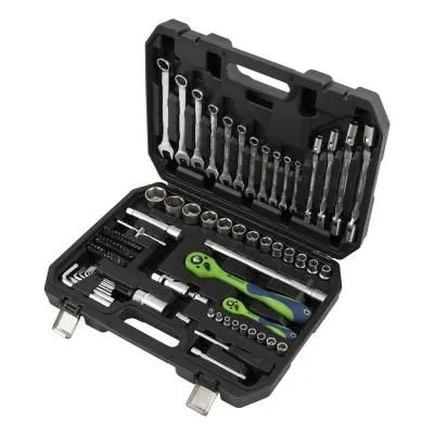 Набор инструментов 89 предметов, CrV 1/2", 1/4" Сибртех Набор инструментов 89 предметов, CrV 1/2", 1/4" Сибртех