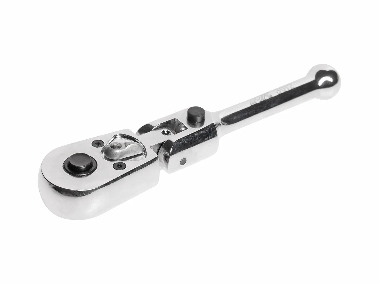 Ключ трещотка 1/4" 45 зубьев 124мм шарнирныйс фиксацией укороченный металлическая рукоятка JTC купить