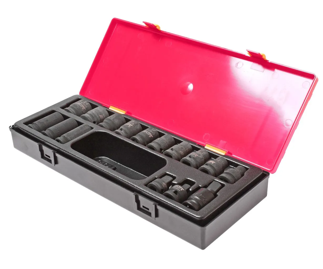 Набор головок торцевых 1/2" 12-ти гранных 10-24мм ударных 16 предметов в кейсе JTC купить