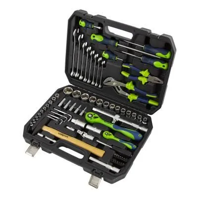 Набор инструментов 76 предметов CrV, 1/2", 1/4" Сибртех Набор инструментов 76 предметов CrV, 1/2", 1/4" Сибртех