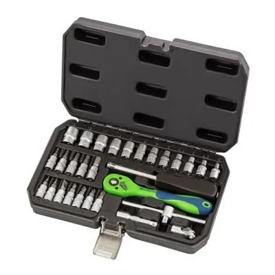 Набор инструментов 29 предметов, CrV, 1/4" Сибртех Набор инструментов 29 предметов, CrV, 1/4" Сибртех