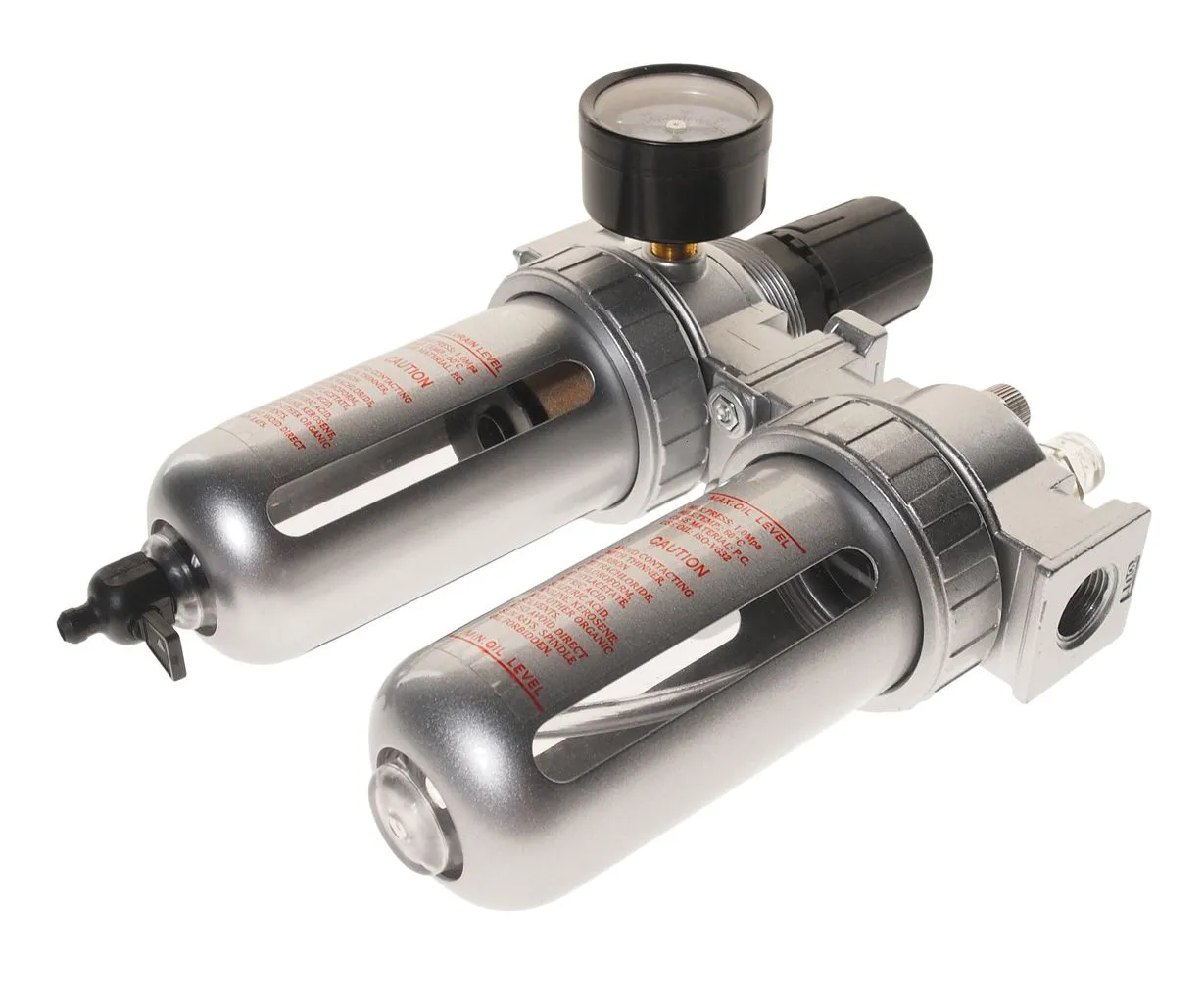 Блок подготовки воздуха (лубрикатор,осушитель) 3/8" пластик. переключ. 150PSI 2500л/мин. 125мл JTC купить