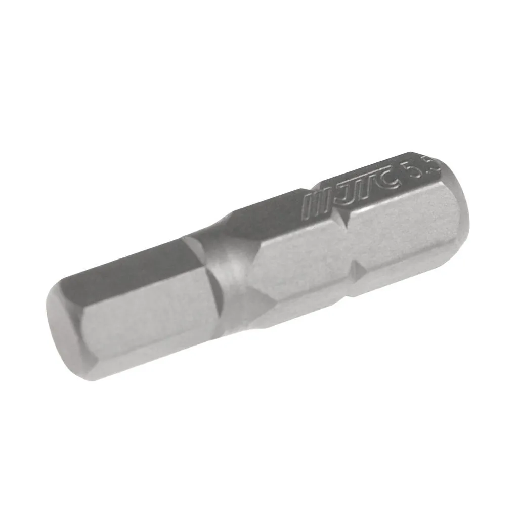 Бита HEX H5.5х25мм 1/4" DR 6-ти гранная S2 JTC фото товара COMPASS MARKET Бита HEX H5.5х25мм 1/4" DR 6-ти гранная S2 JTC купить