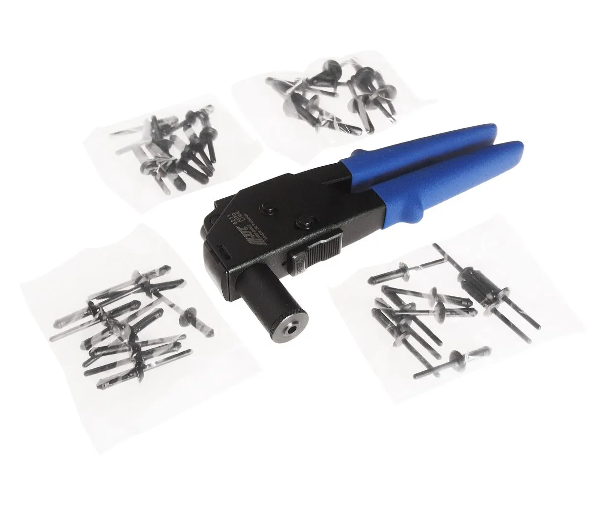 Заклепочник 5,6.3,6.6мм углового типа с заклепками 40шт. JTC купить