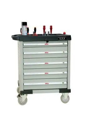 CT706 Инструментальная тележка 350кг, 6 полок, габариты 800*470*900мм