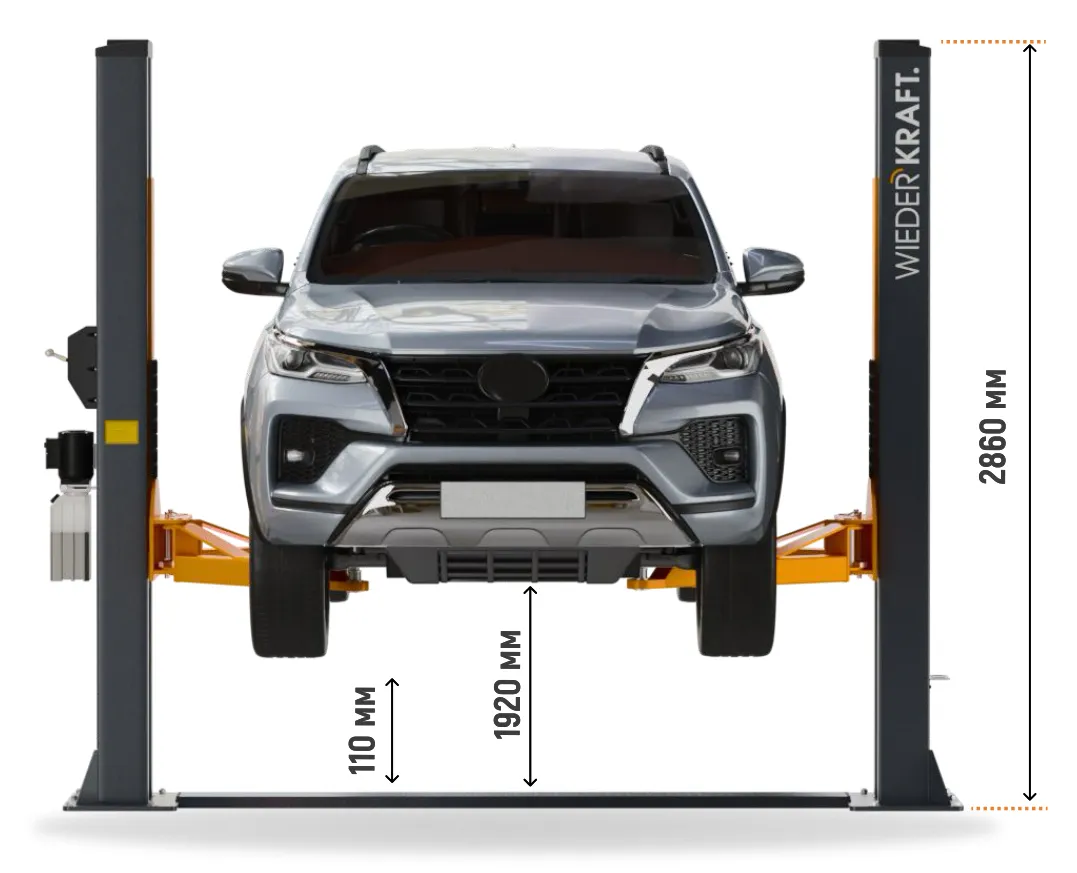 Электрогидравлический подъемник Двухстоечный подъемник 4000кг WDK-522