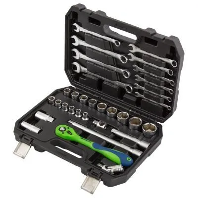 Набор инструментов 32 предмета, CrV, 1/2" Сибртех Набор инструментов 32 предмета, CrV, 1/2" Сибртех