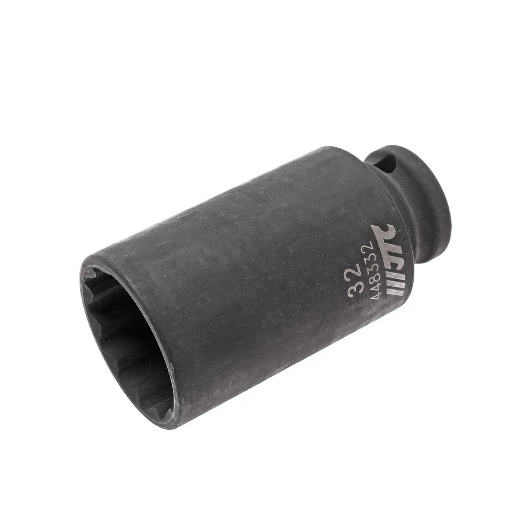 Головка торцевая 1/2" 32мм 12-ти гранная ударная тонкостенная L=82мм JTC купить