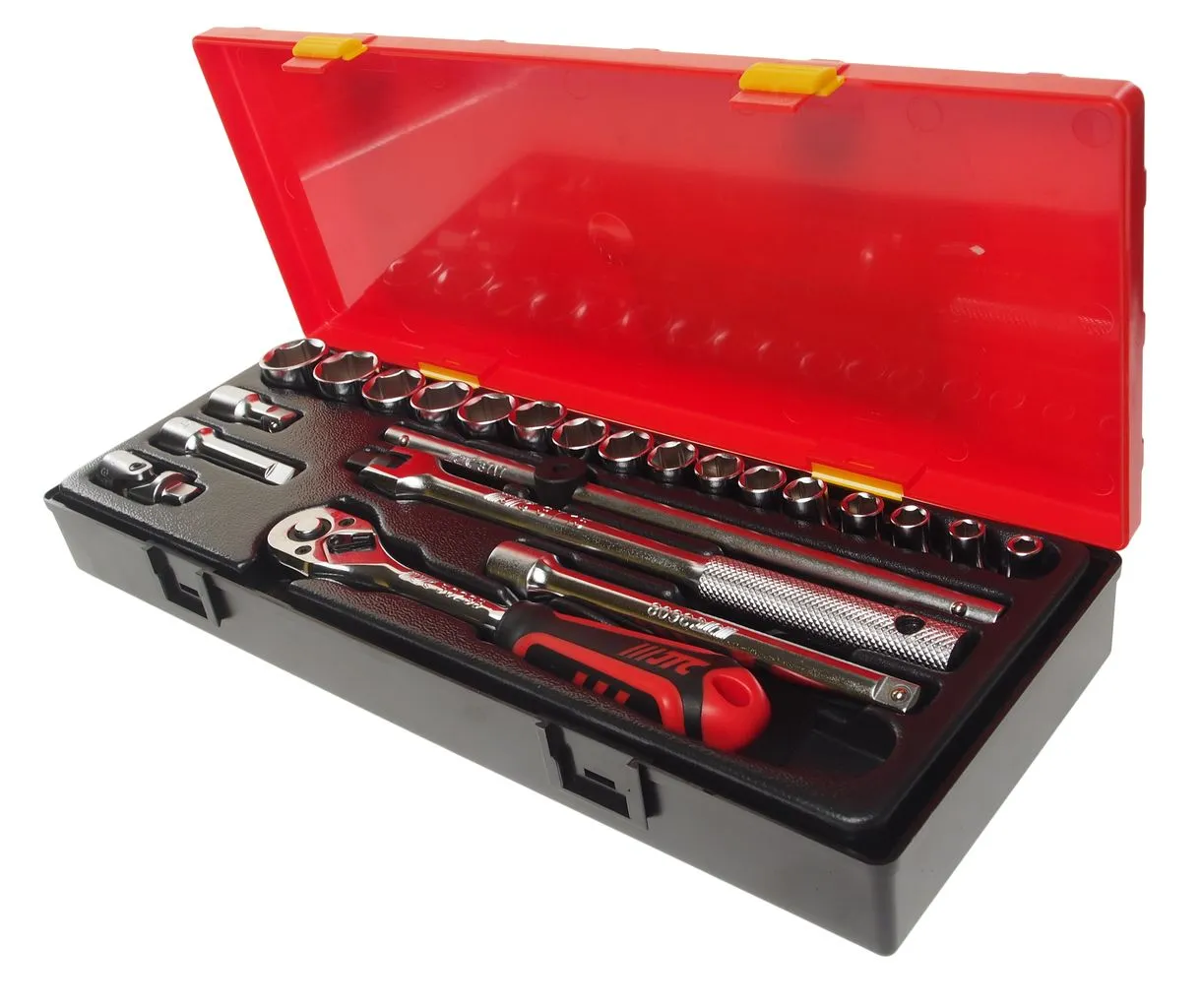 Набор головок торцевых 3/8" 6-ти гранных 6-22мм 23 предмета в кейсе JTC купить