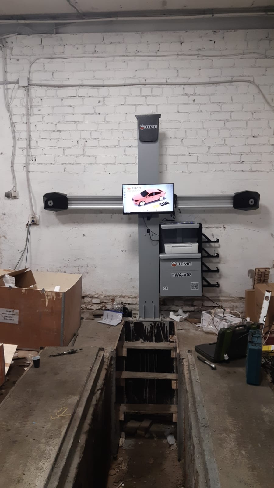 Стенд развал схождения 3D HWA-V08