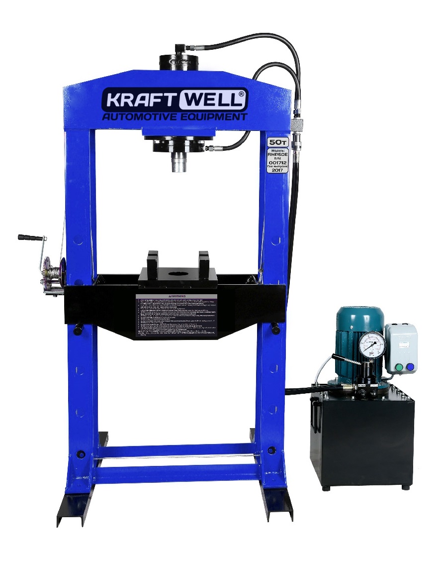 KraftWell KRWPR50E Пресс 50 т. c электроприводом