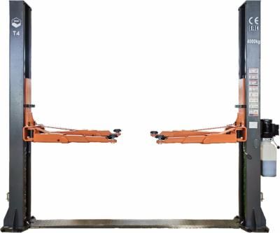 ТЕМП T4 Подъёмник электрогидравлический двухстоечный с нижней синхронизацией, 4 т, серый